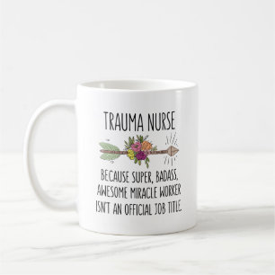 Trauma Nurse Akut ER ICU Kaffemugg