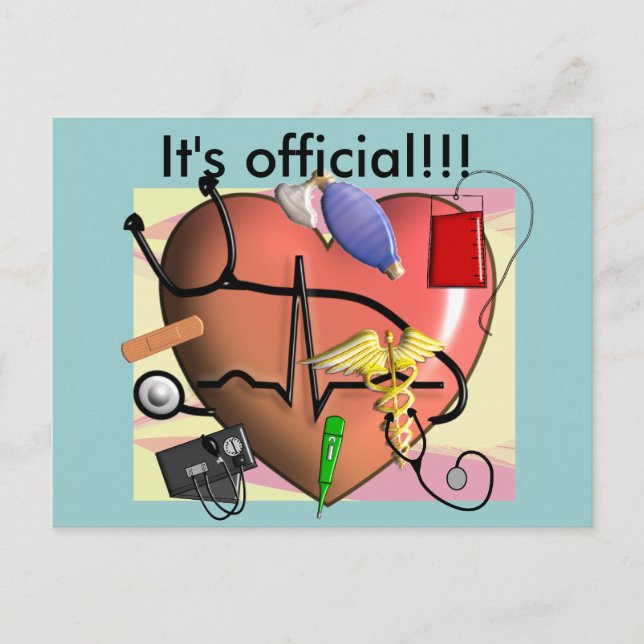 Trauma Nurse Art Gifts Vykort (Framsida)