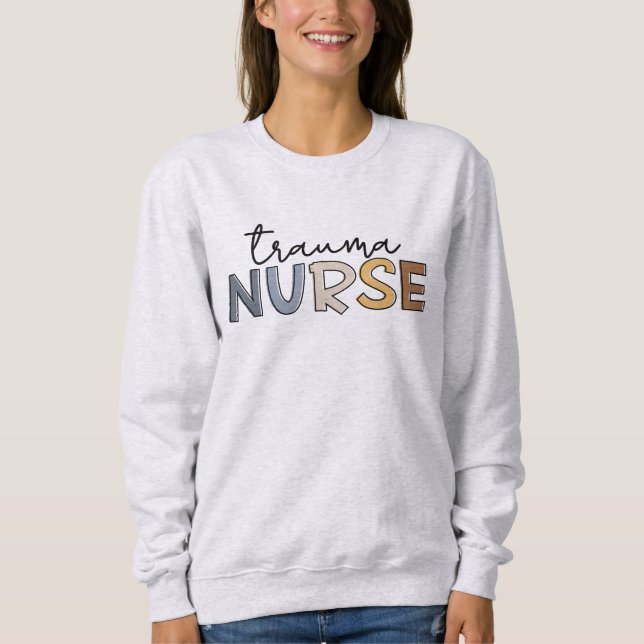 Trauma Nurse Trauma Nursing T Shirt (Framsida)