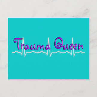 Trauma Nurse "Trauma Queen" T-Shirts och Gifts Vykort