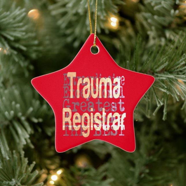 Trauma Registrar Extraordinaire Julgransprydnad Keramik (Träd)