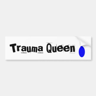 Traumasjuksköterskabildekal "traumadrottning ", bildekal