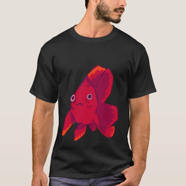 Traumatiserad fisk t shirt (Framsida)