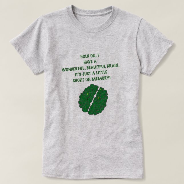 Traumatisk hjärnskada Kort på minnet T Shirt (Design framsida)