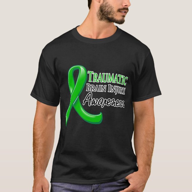 Traumatisk hjärnskada medvetenhet band tee shirt (Framsida)