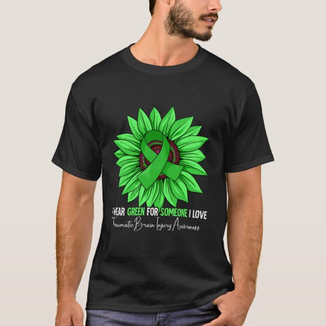 Traumatisk medvetenhet om hjärnskada t shirt (Framsida)
