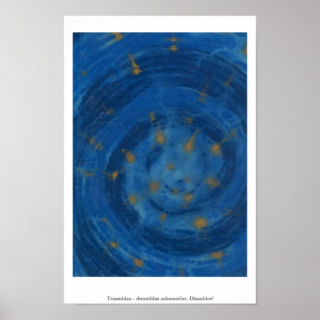 Traumblau - drömamblue poster (Framsidan)