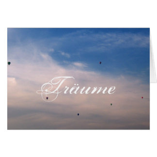 Träume Hälsningskort