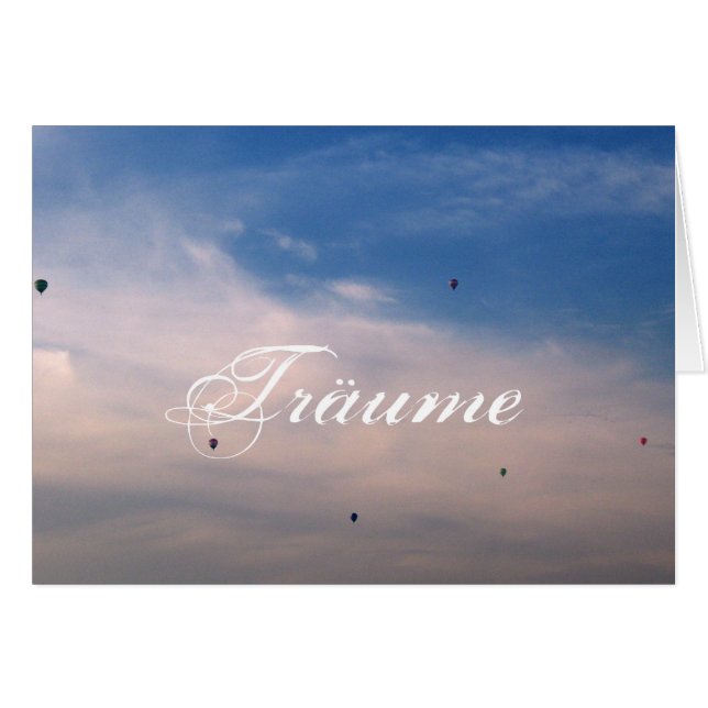 Träume Hälsningskort (Framsidan Horizontal)