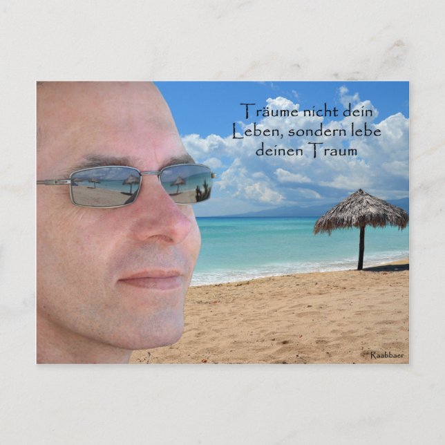 TRÄUME LEBEN VYKORT (Framsida)