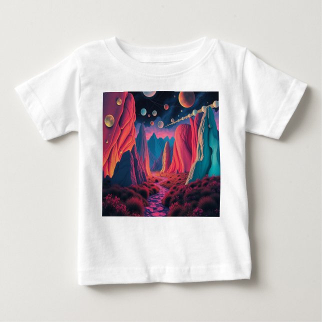  Traumplanet der Farben – Jenseits der Realität T Shirt (Framsida)
