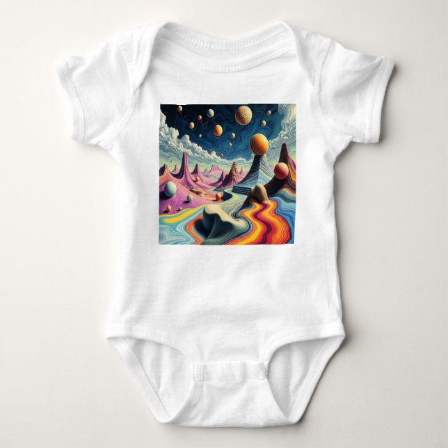  Traumplanet der Farben – Jenseits der Realität T Shirt (Framsida)