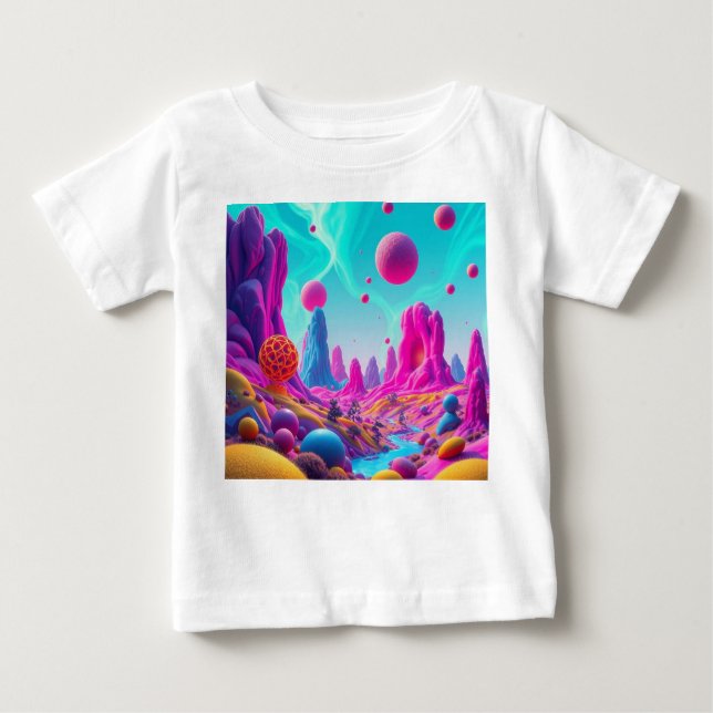  Traumplanet der Farben – Jenseits der Realität T Shirt (Framsida)