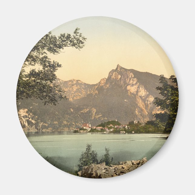 Traunkirchen II i Österrike Magnet (Framsidan)