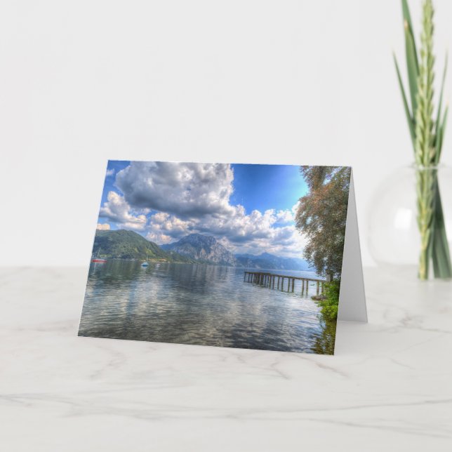 Traunsee Sjö Altmunster Austria Kort (Framsida)