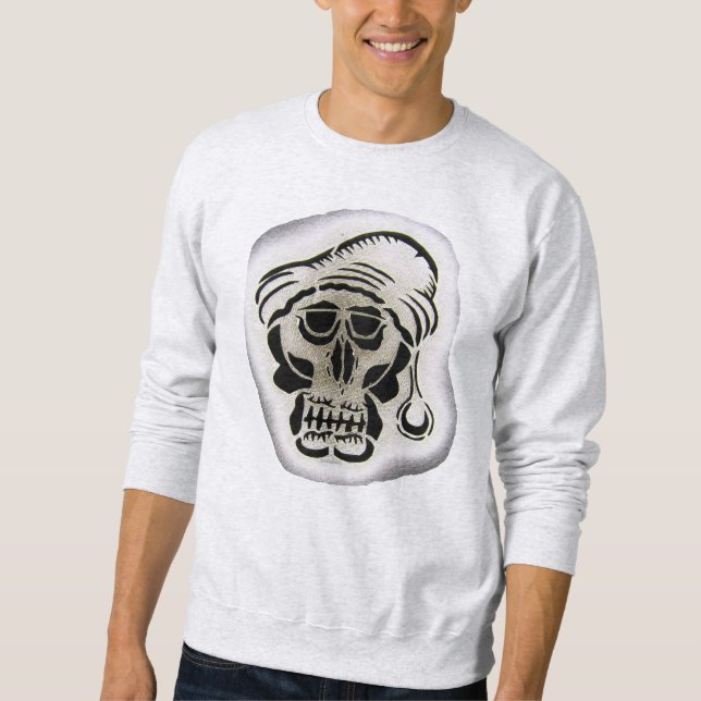 Trauriger Jolly Roger - Sweatshirt (Framsida)