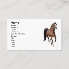 Trava fjärdhästen visitkort