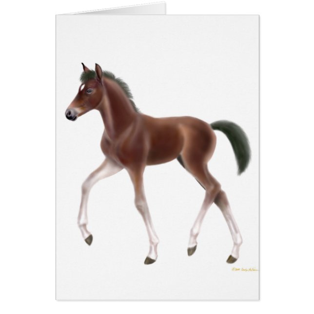 Trava fölkortet hälsningskort (Framsidan)