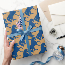 Travande häst Siluett Presentpapper