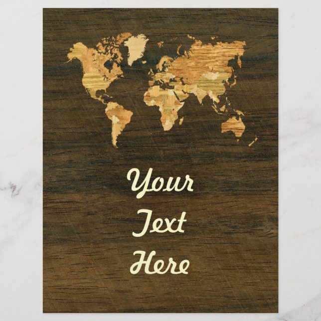 Trävärldskarta (Framsida)