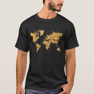 Trävärldskarta 2 tee shirt