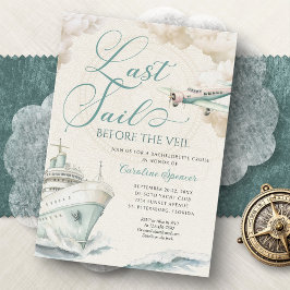 Travel Adventure Cruise Bachelorette Party Inbjudningar