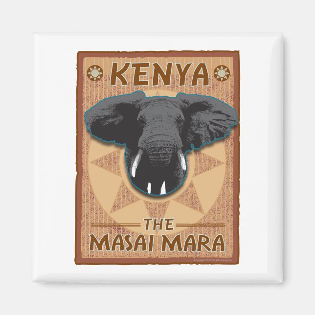 TRAVEL-Afrika-Kenya Magnet (Framsidan)