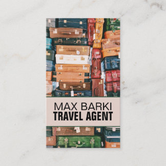 Travel Agency Agent Business Card Visitkort