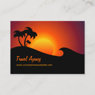 Travel Agency Tropical Island Visitkort