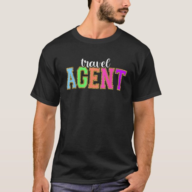 Travel Agent  Back to School Worker Appreciation T Shirt (Framsida)
