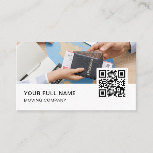 Travel Agent QR-kod Logotyp Social Media Visitkort