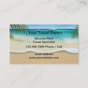 Travel Agent-specialister, tropisk Visitkort