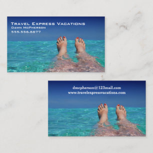 Travel Agent Tropical Vacation Visitkort