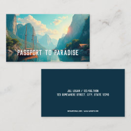 Travel Agent Visitkort