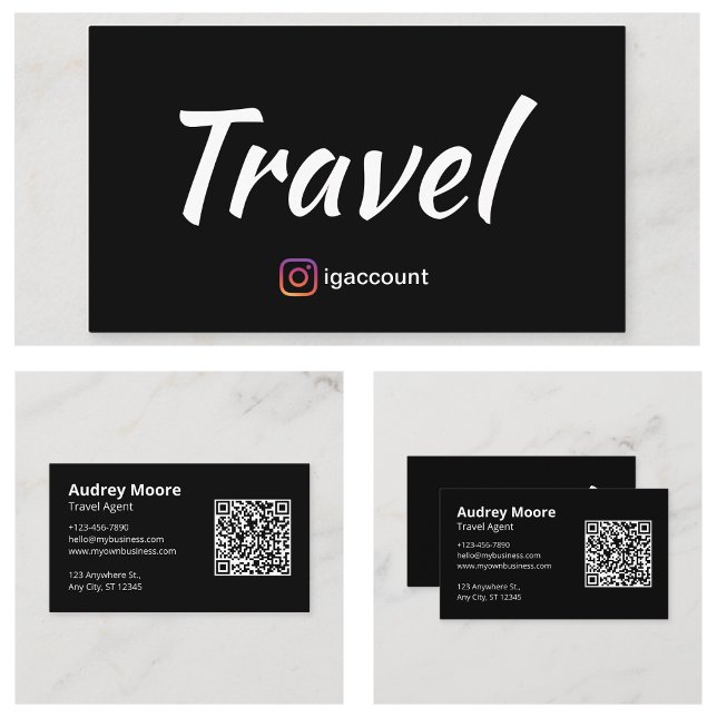 Travel Agent Visitkort (Travel Agent Business Cards)
