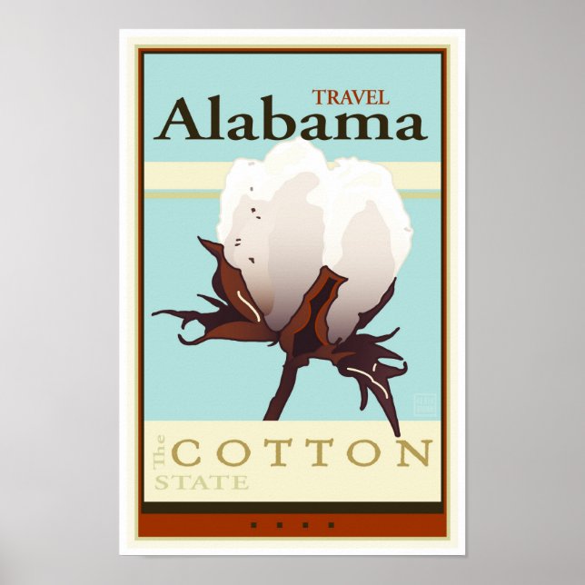 Travel Alabama Poster (Framsidan)