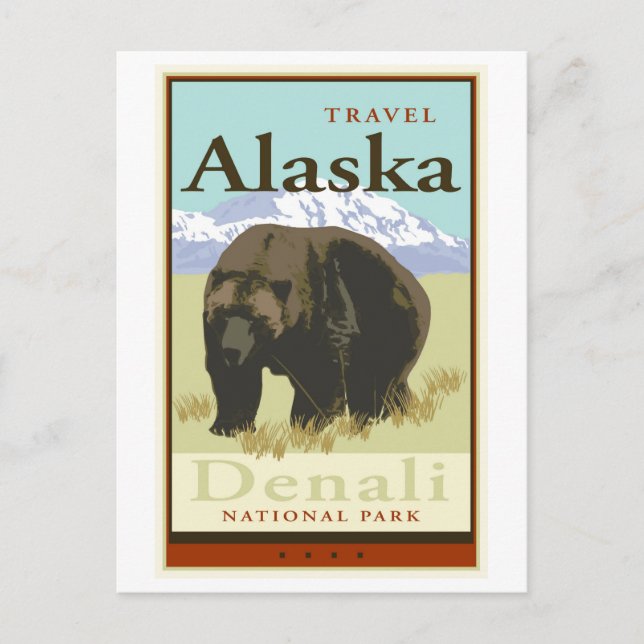 Travel Alaska Vykort (Framsida)