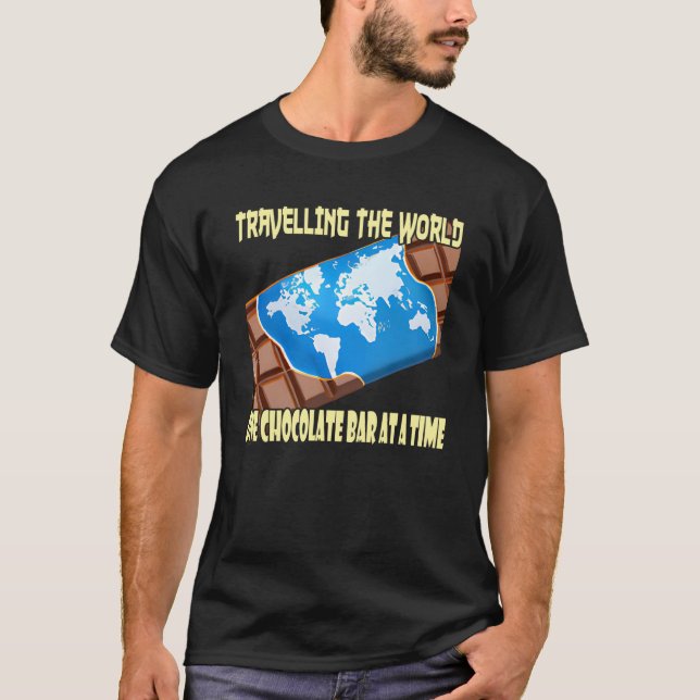Travel and Chocolate T Shirt (Framsida)