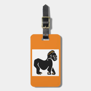 Travel - Ape GORILLA - Primat - Wildlife -Orange Bagagebricka