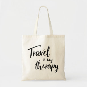 Travel är min terapibock tygkasse