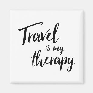 Travel är min terapimagnet magnet
