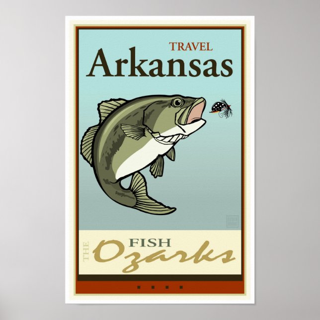 Travel Arkansas Poster (Framsidan)