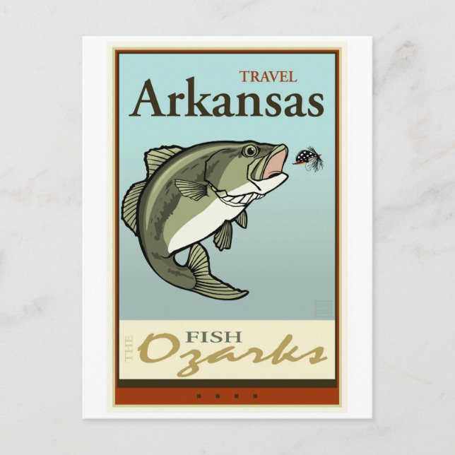 Travel Arkansas Vykort (Framsida)