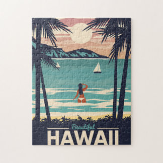 Travel Art Bevaci Hawaii Beach Pussel