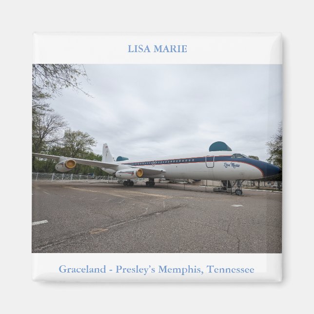 Travel Art Lisa Marie Elvis Presley Magnet (Framsidan)