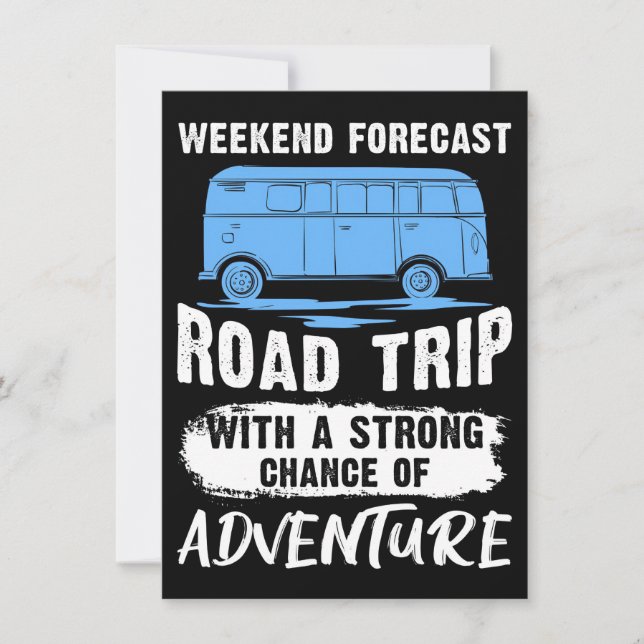 Travel Art Road Resa och Äventyr Inbjudningar (Framsida)