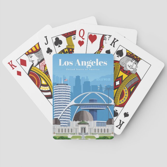 Travel Art Travel till Los Angeles Casinokort (Baksidan)