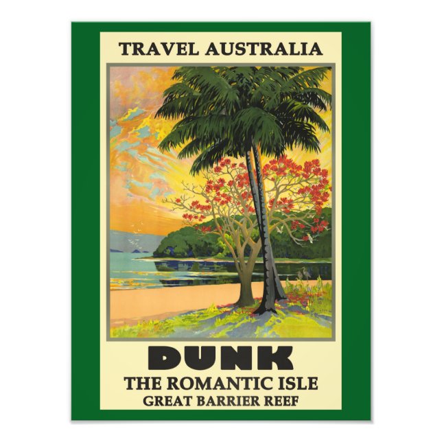 Travel Australia, Dunk Fototryck (Framsidan)