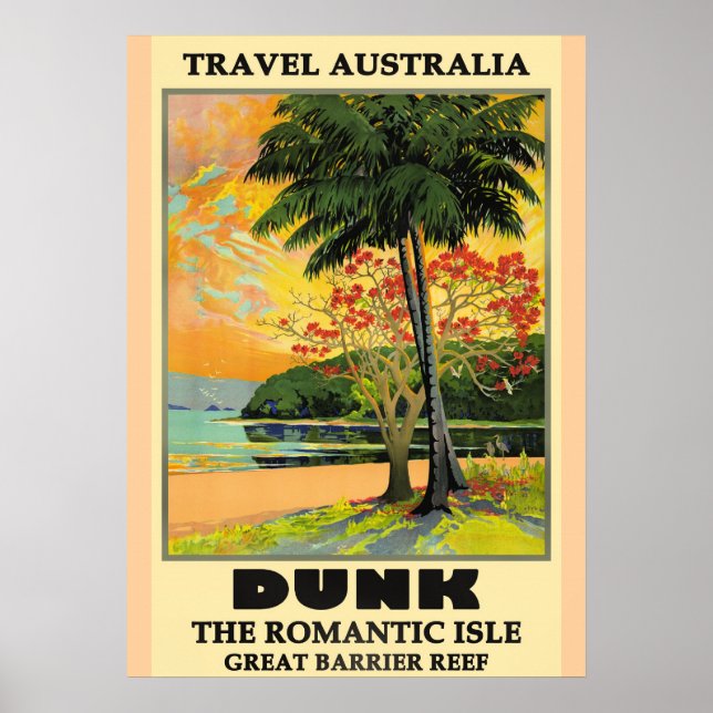 Travel Australia, Dunk Island, Poster (Framsidan)