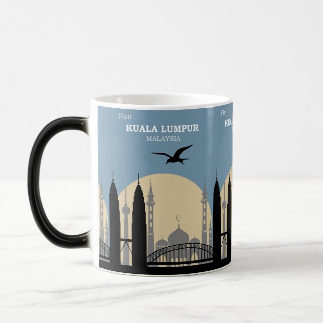 Travel Äventyr Asia Kuala Lumpur Malaysia Magisk Mugg (Vänster)